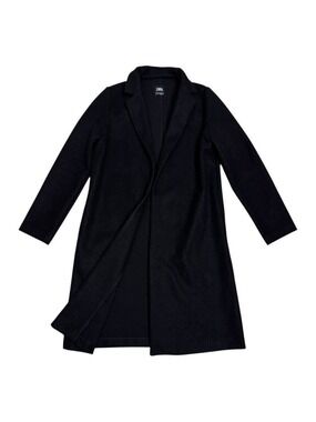 ZARA Open Front Long Business Casual Trench Pea Coat Womens Medium